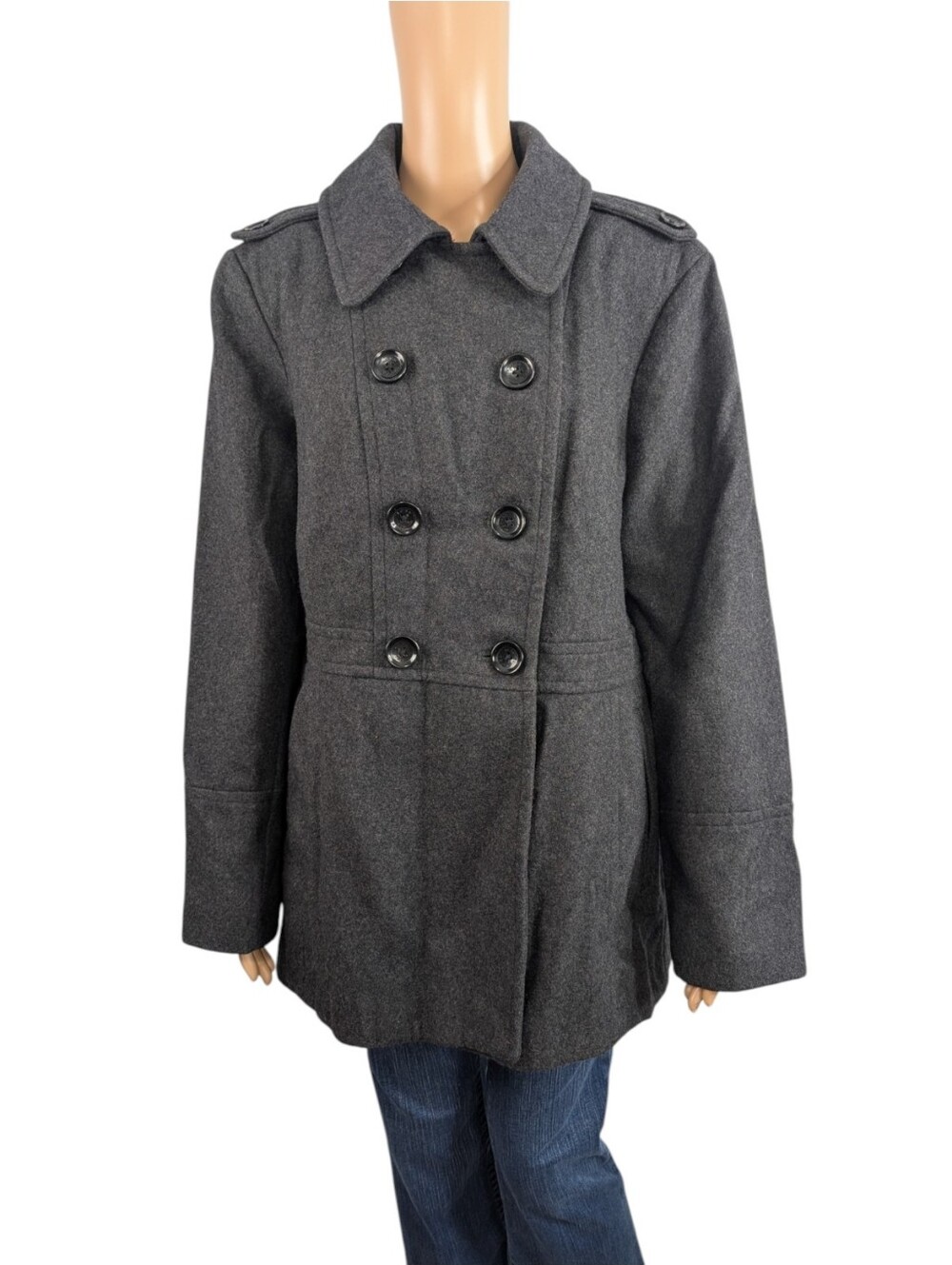 MICHAEL Michael Kors Double Breasted Wool Blend Coat XL